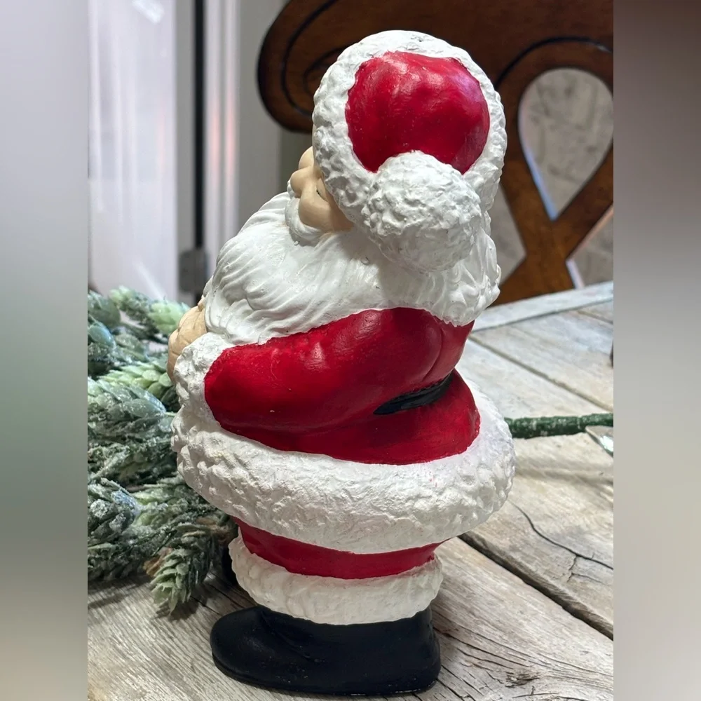 Vintage 70’s Atlantic Mold Winking Santa Clause. 9”T Heavy | Christmas | Holiday